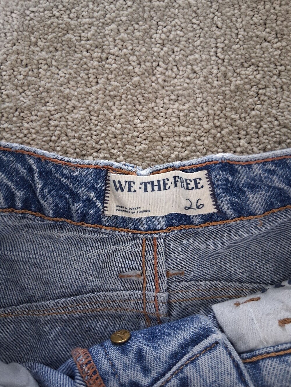 ✨️FREE PEOPLE - GOOD LUCK MID-RISE BARREL JEANS✨️ - Picture 5 of 5